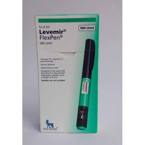 LEVEMIR Flexpen 100 UI /ml 5 preffiled pens